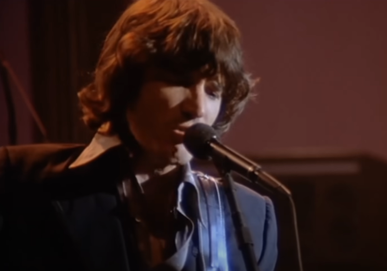Screenshot of Rick Danko on stage from - The Last Waltz (1978)