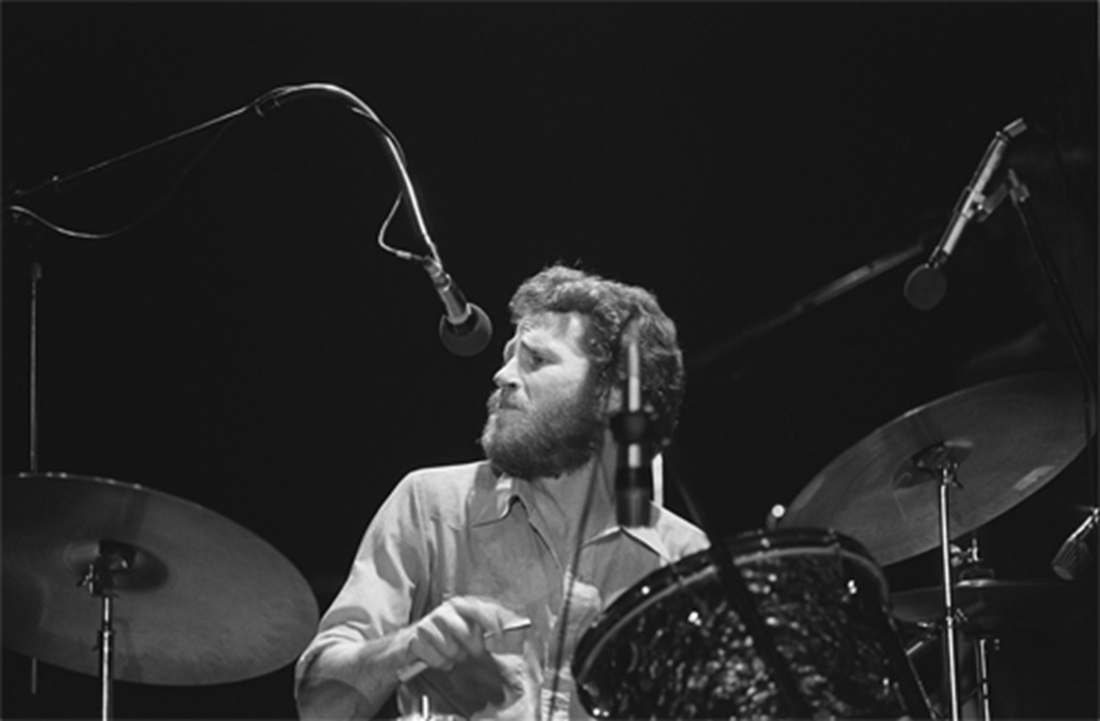 Levon Helm With Drums - The Band at the Santa Cruz Civic Auditorium 1976