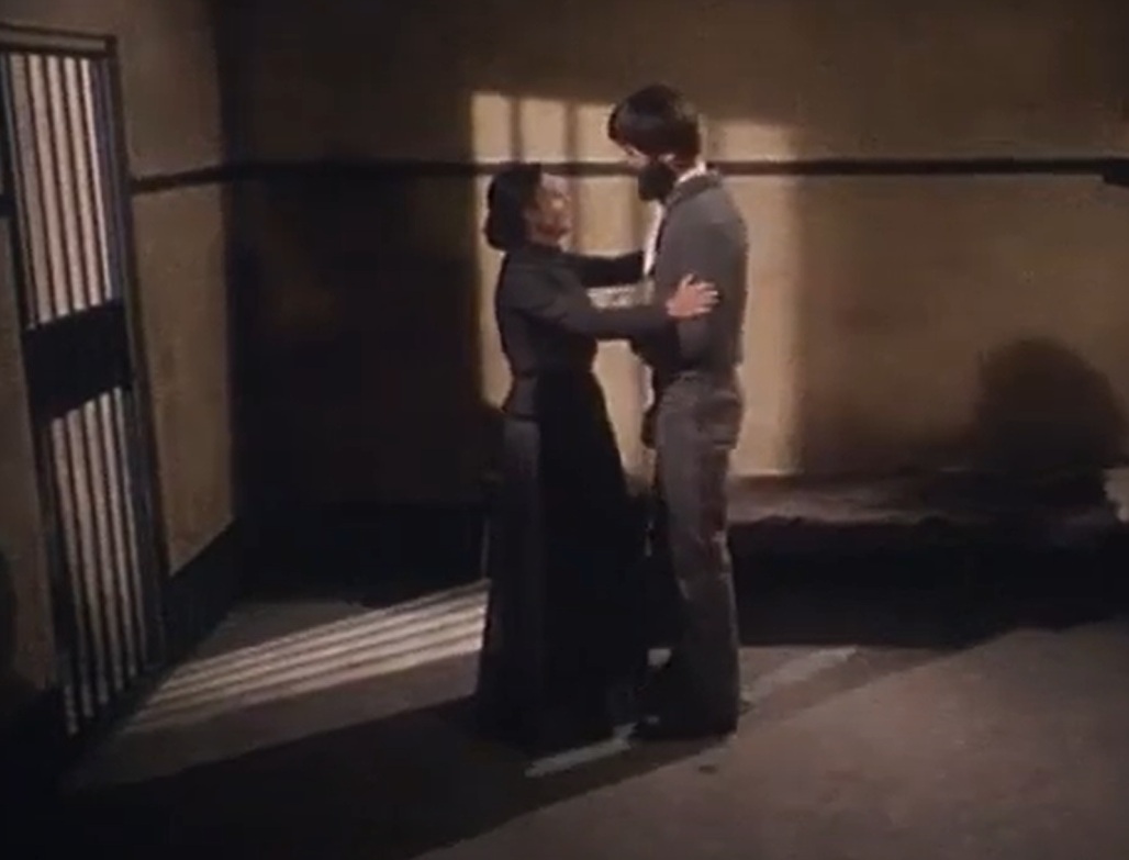 A visually captivating still taken from a pivotal moment in the television series The Last Outlaw (1980)