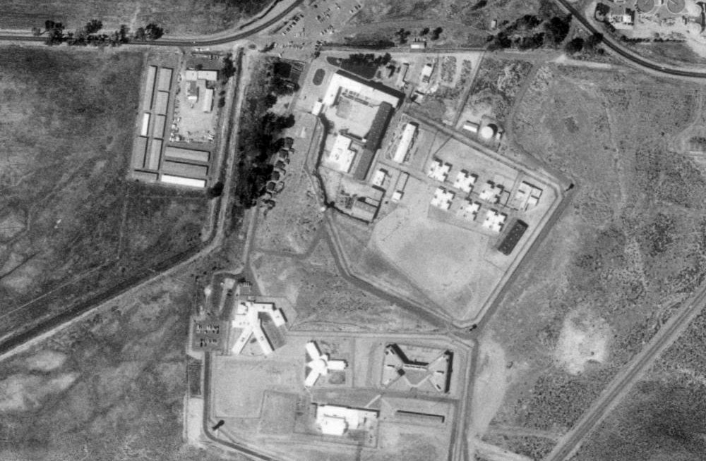 Aerial photo of Nevada State Prison at Carson City