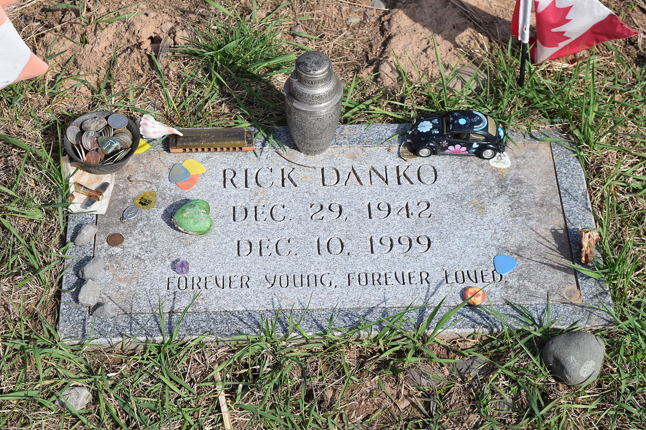 Rick Danko's grave, taken at the Woodstock Cemetery on April 19, 2015