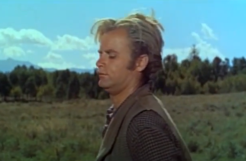 A screenshot of the movie Tribute to a Bad Man (1956)