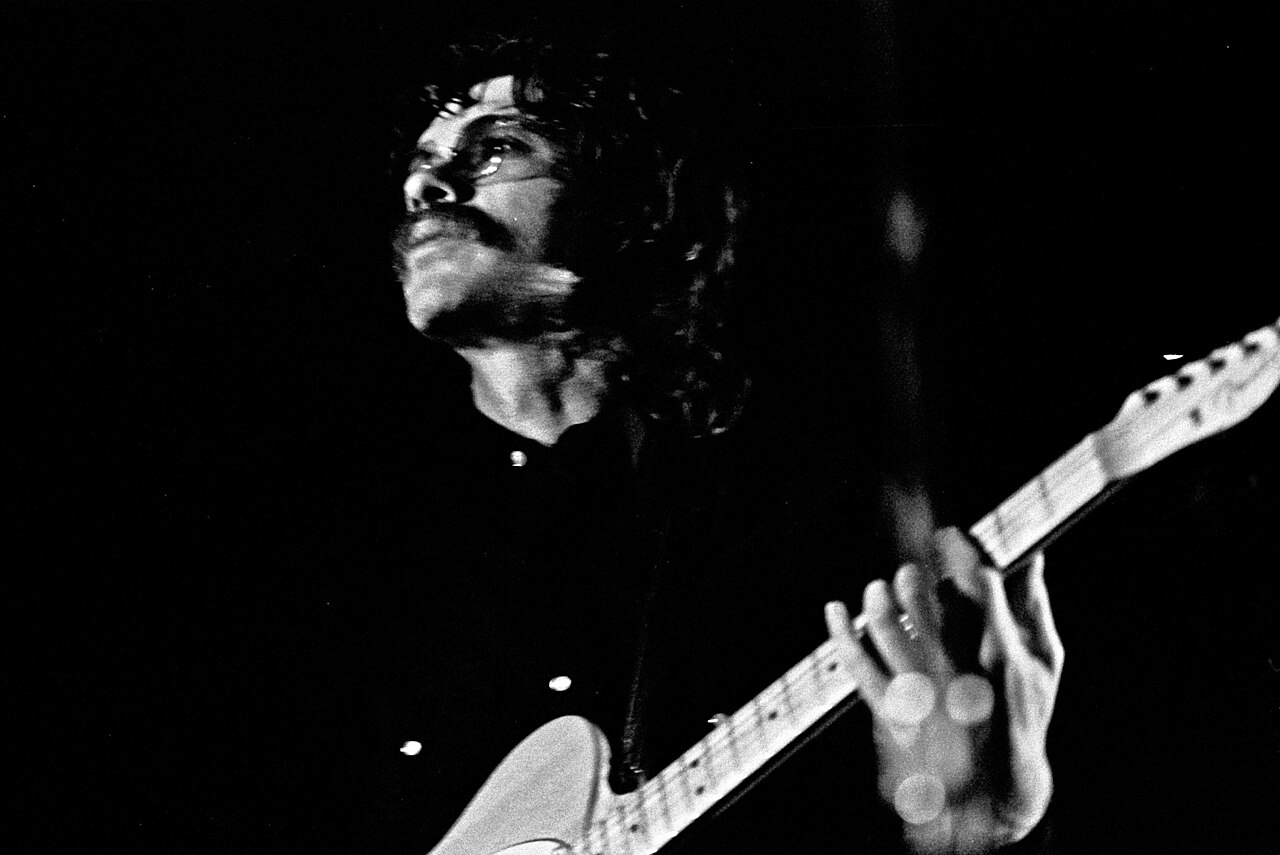 Robbie Robertson performing with The Band. Hamburg, May 1971.