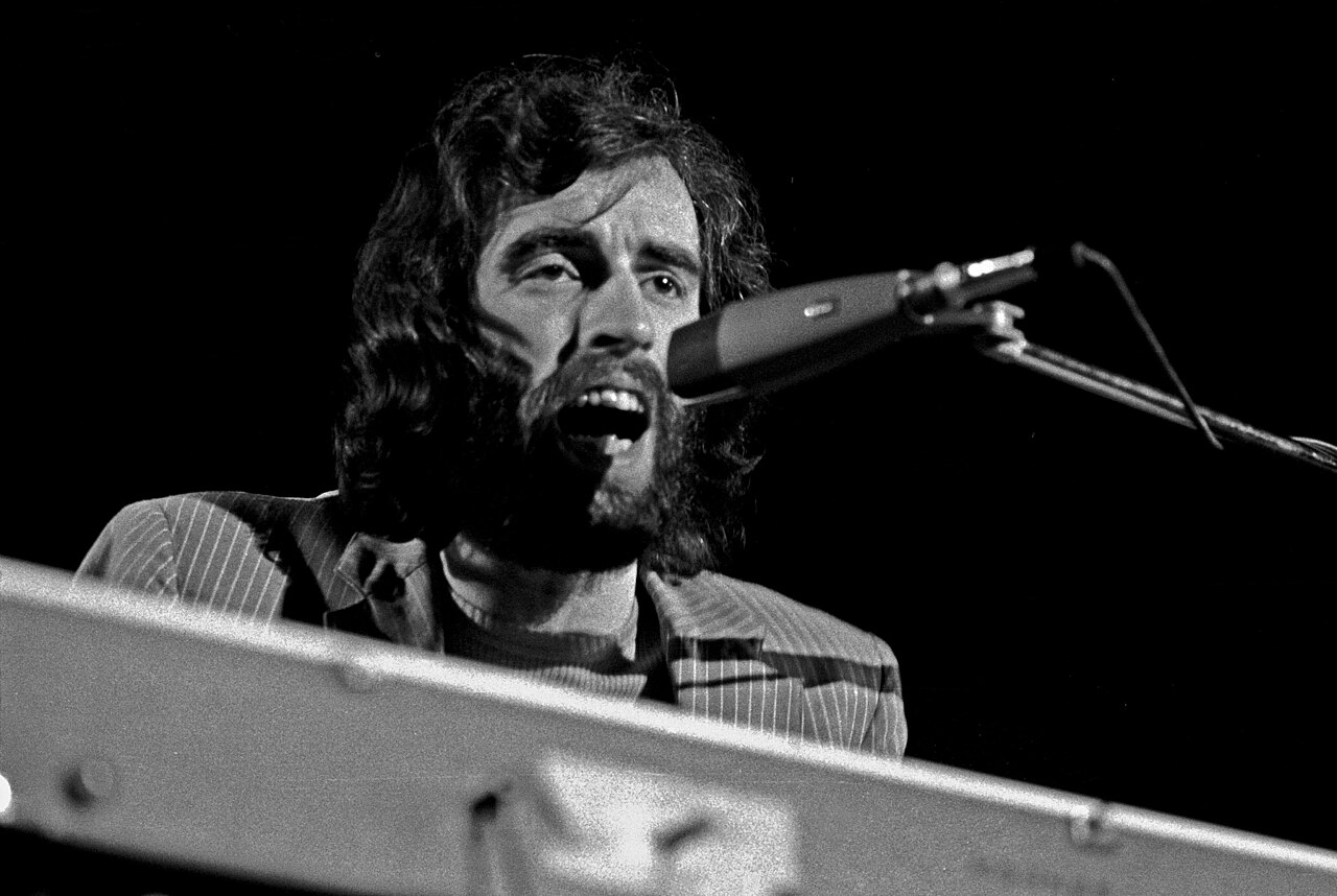 Richard Manuel performing with The Band. Hamburg, May 1971.
