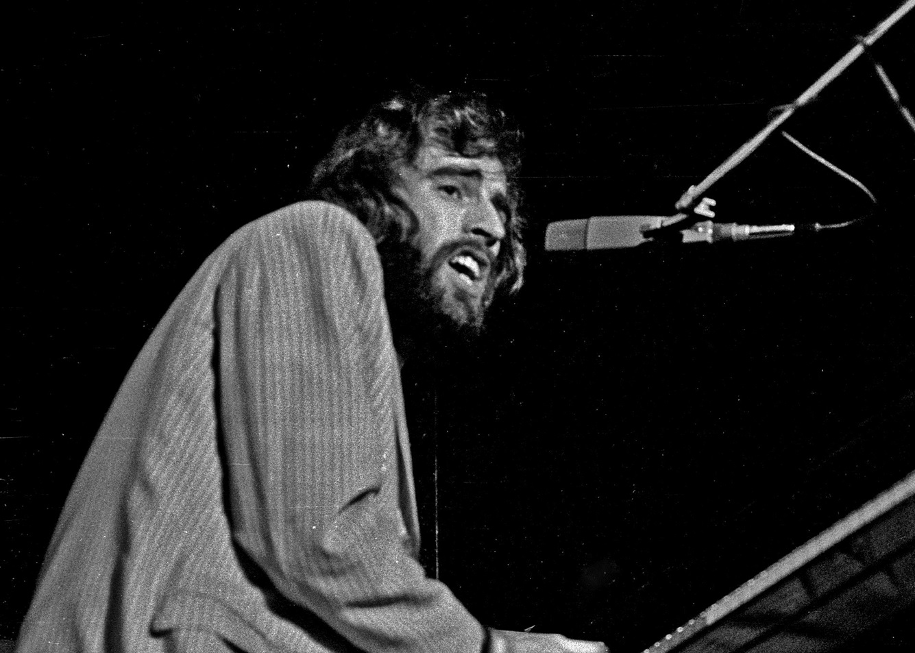 Richard Manuel playing with The Band, Hamburg, May 1971.