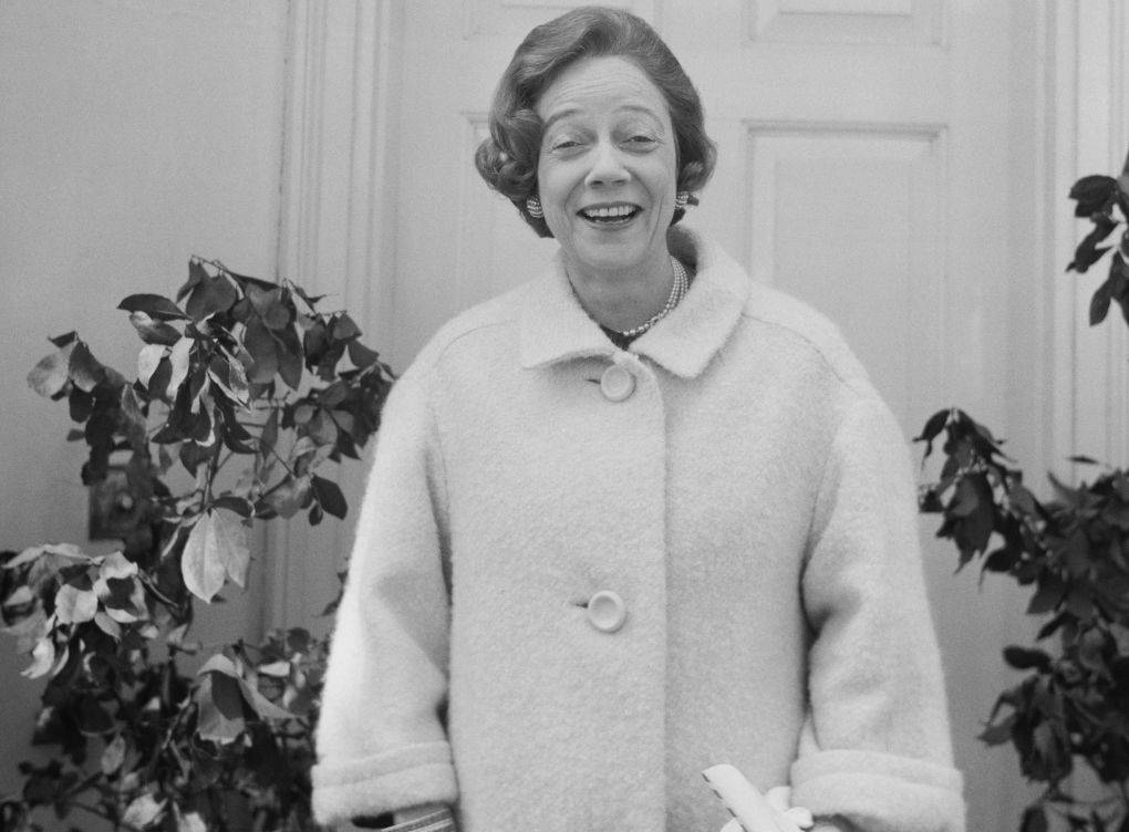 Brooke Astor in a coat