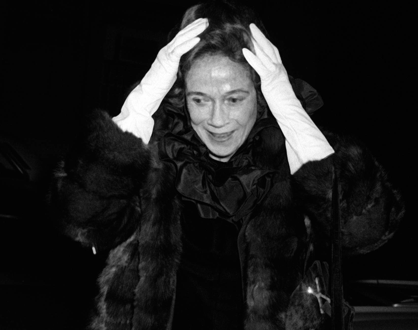 Brooke Astor in fur coat