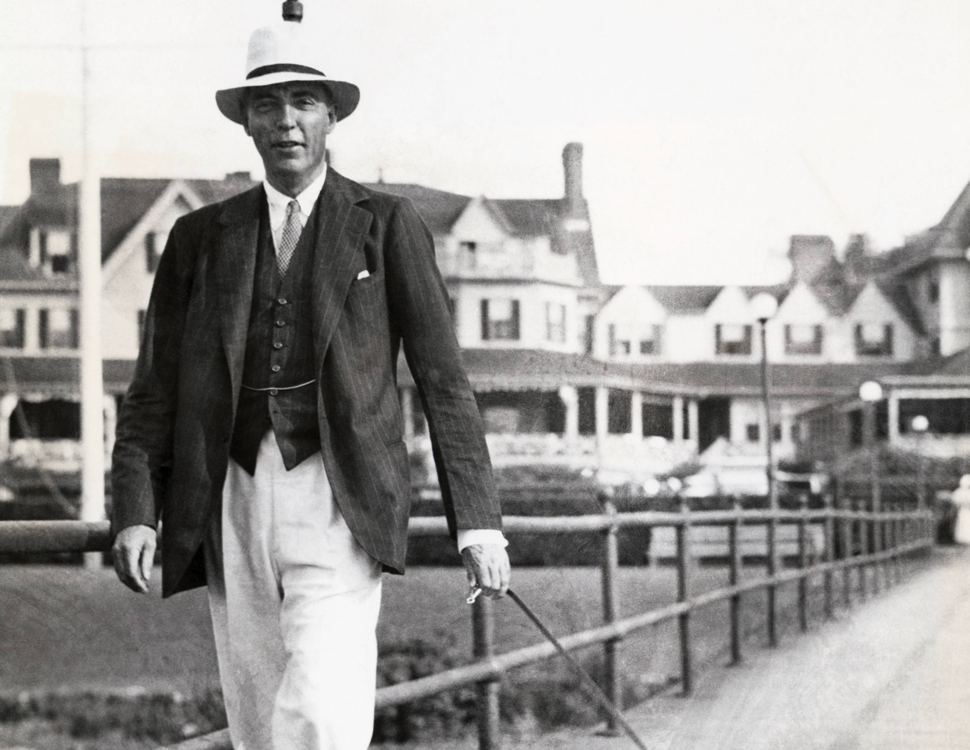 Vincent Astor Walking Dog