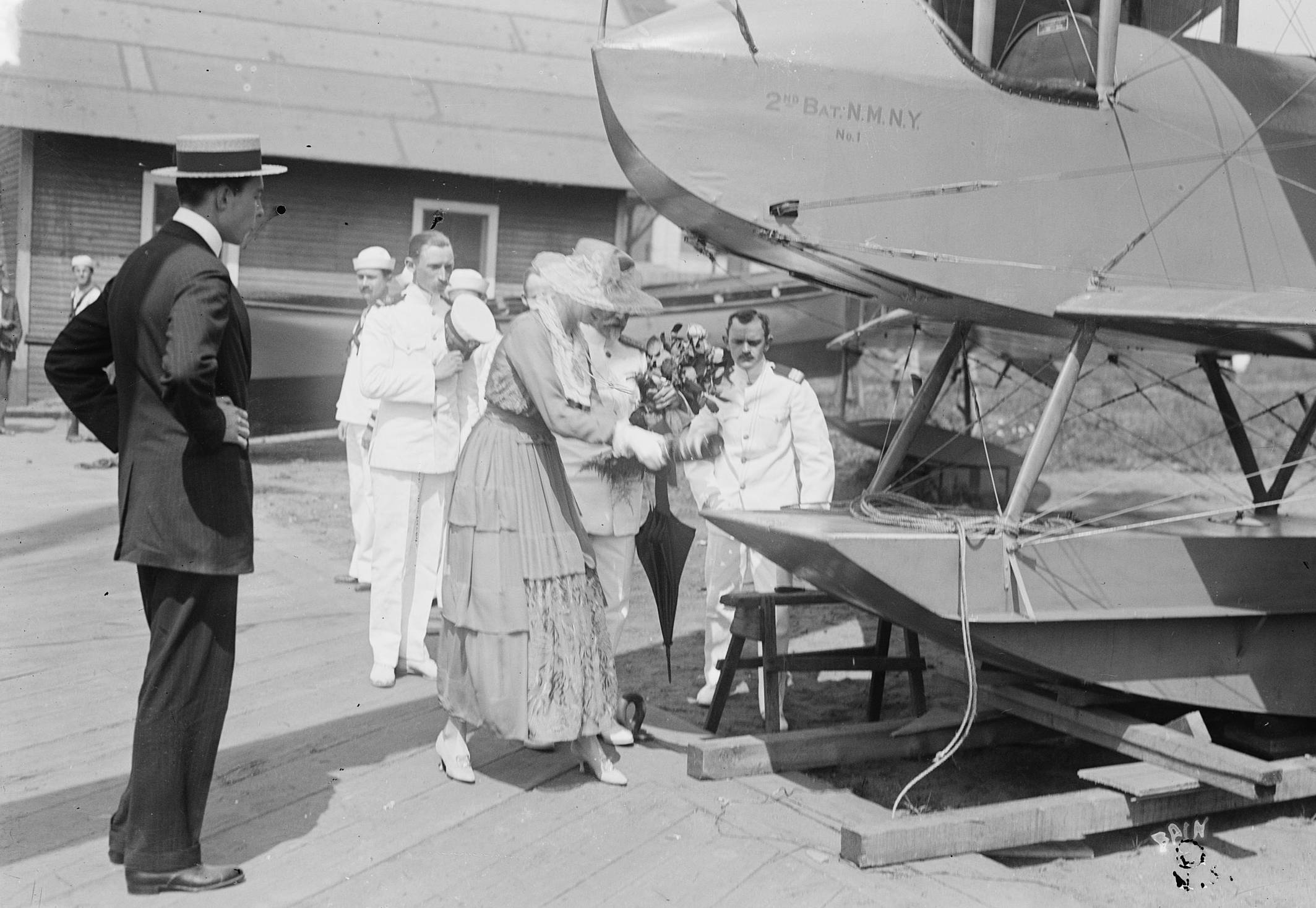 Mr. & Mrs. Vincent Astor  Christening Nynm Plane