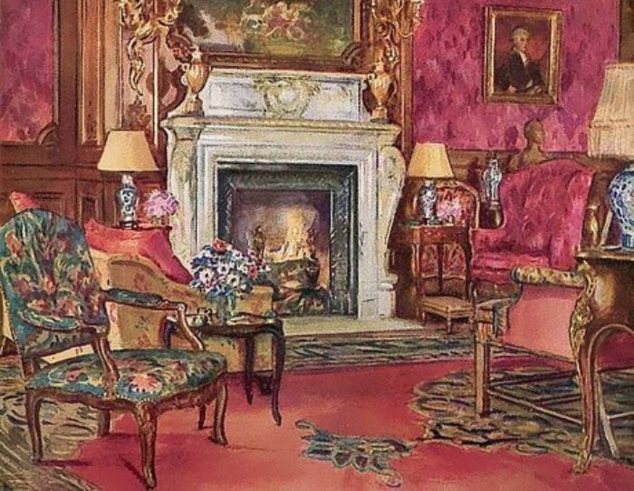 Mrs. Vincent Astor's Drawing Room At Ferncliff