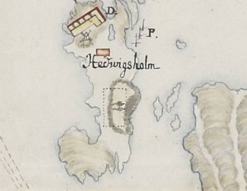 Detail from the battle of Marstrand, Sweden in 1719