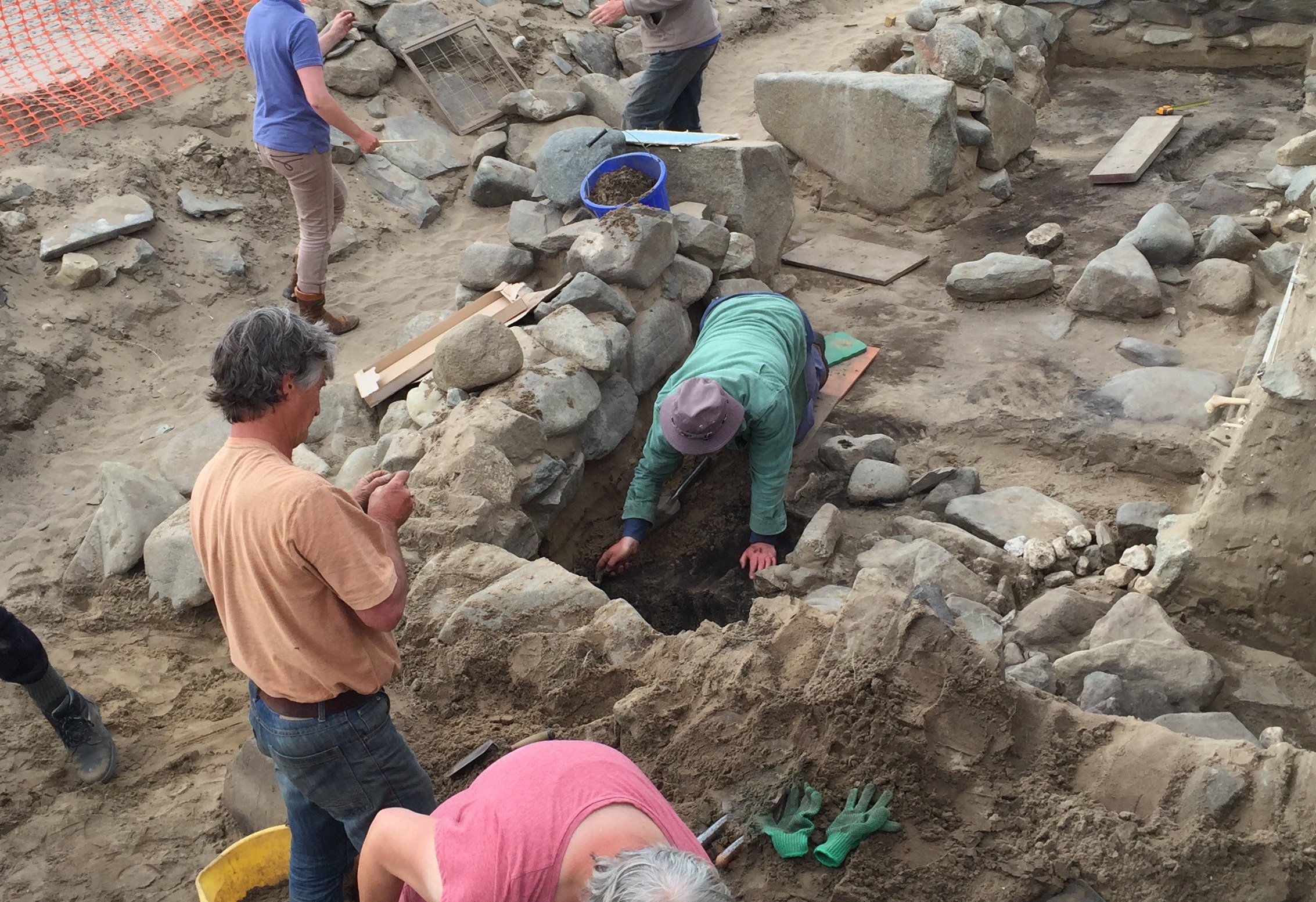 Archaeological Excavation near the sea