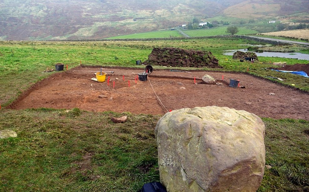 Archaeological excavation at the Tortie Stone