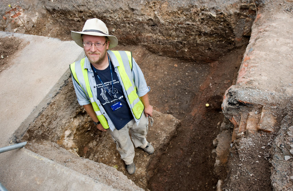Archaeologist Mathew Morris of the University of Leicester