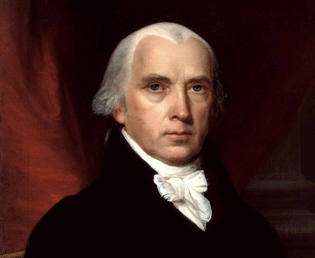 Portrait of James Madison by John Vanderlyn, 1816.