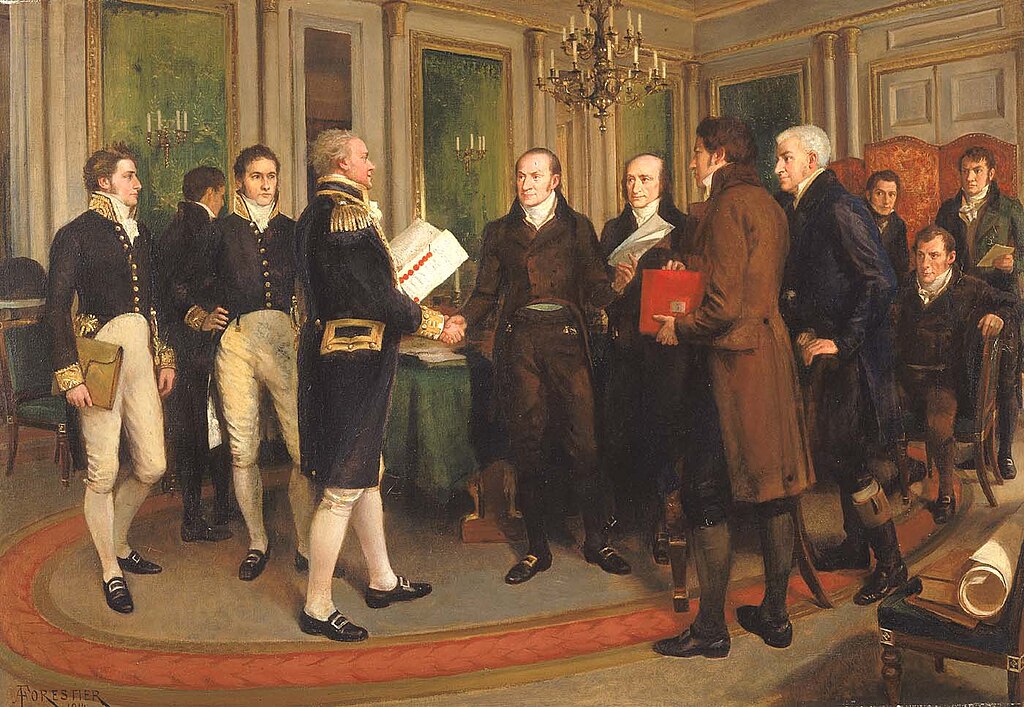 Signing Of Treaty Of Ghent (1814)