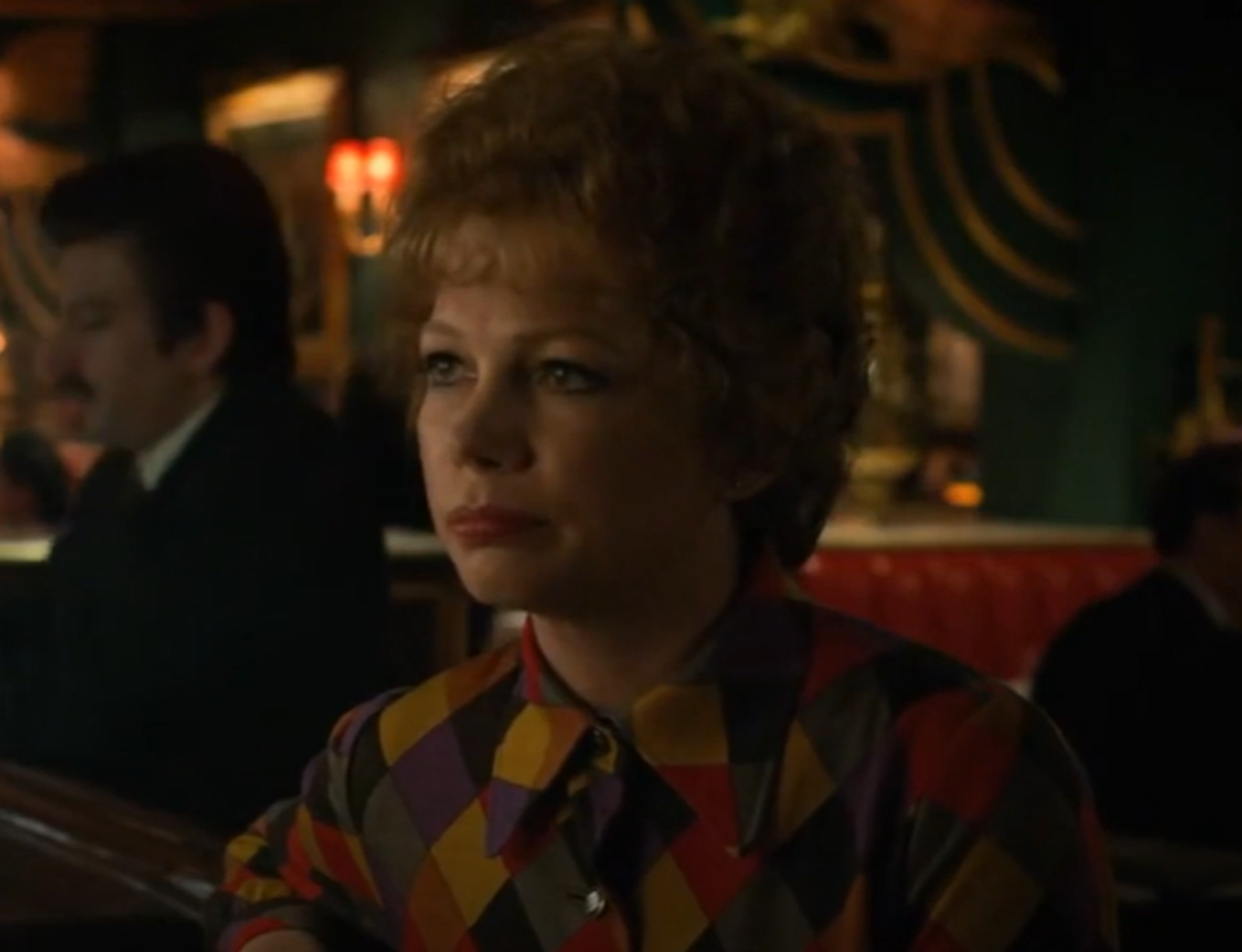 Screenshot of Gwen Verdon (Michelle Williams) and Bob Fosse (Sam Rockwell) from - Fosse/Verdon (Tv Series 2019)