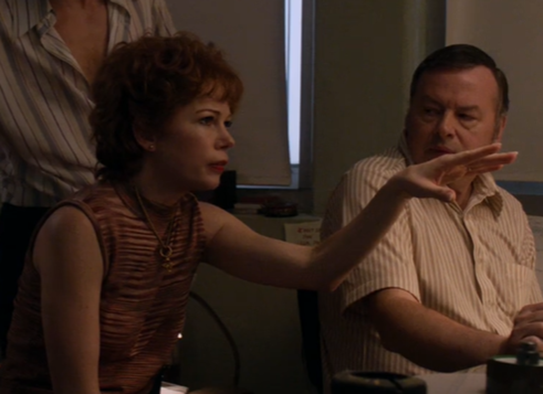 Screenshot of Gwen Verdon (Michelle Williams) and Bob Fosse (Sam Rockwell) from - Fosse/Verdon (Tv Series 2019)