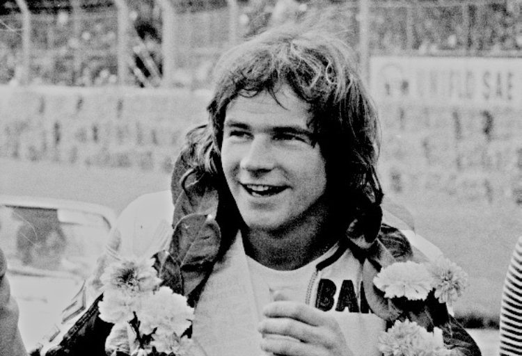 Photo of the motorcycling champion Barry Sheene