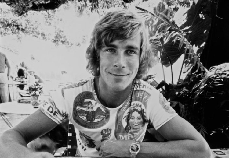 James Hunt smiling at the camera