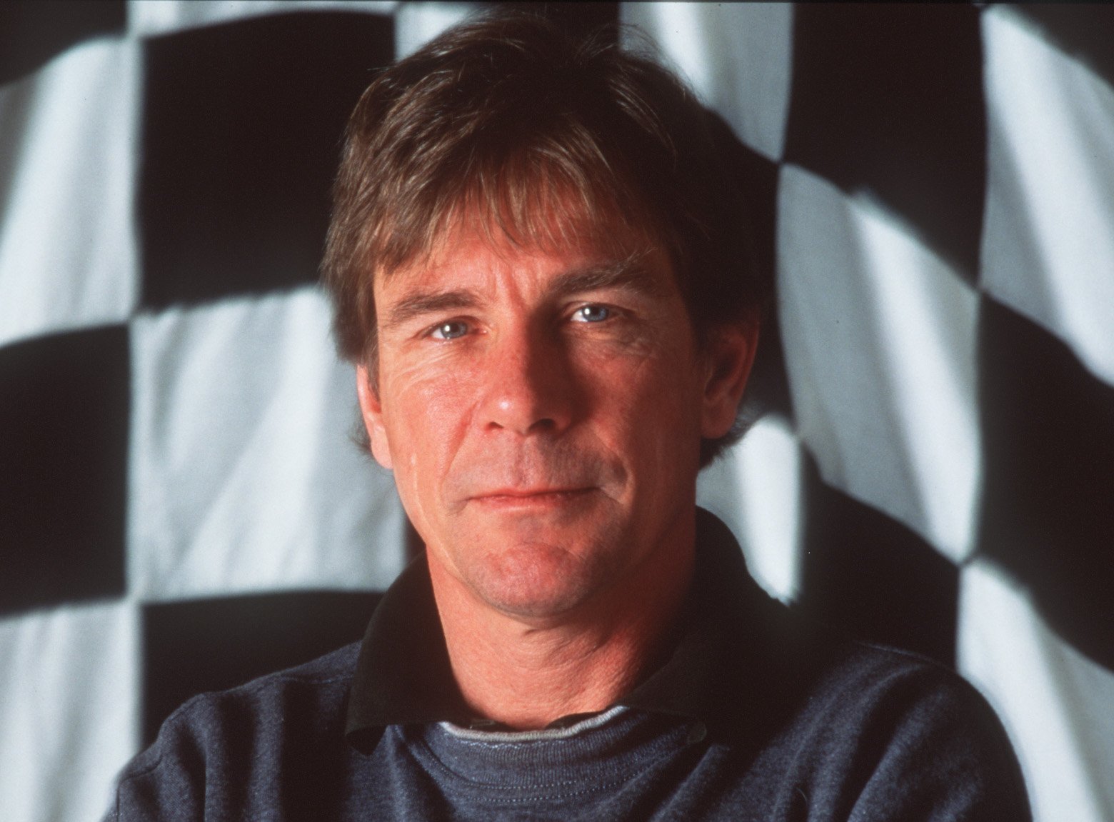 Portrait of former Formula 1 World Champion James Hunt