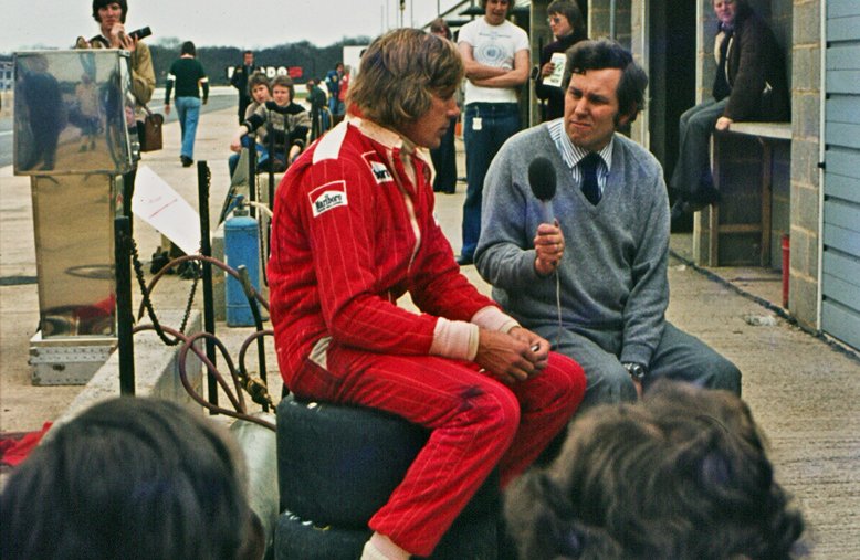 James Hunt gets interviewed by BBC Journalist
