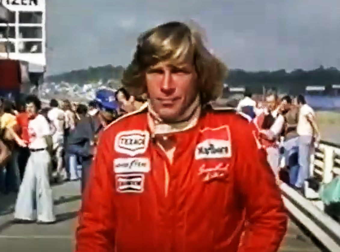 Screenshot of the documentary The Real James Hunt