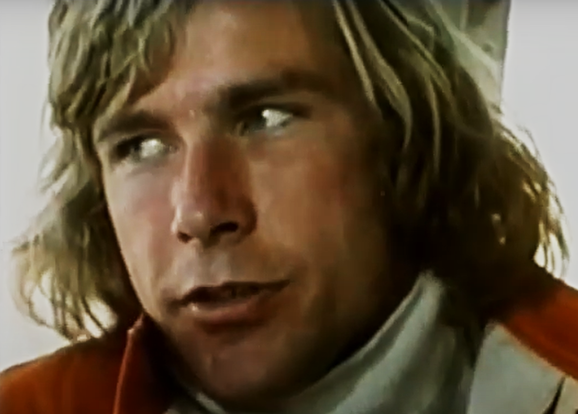 Screenshot of the documentary The Real James Hunt