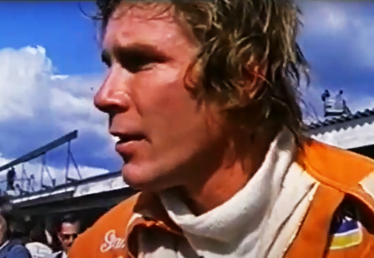 Screenshot of the documentary The Real James Hunt
