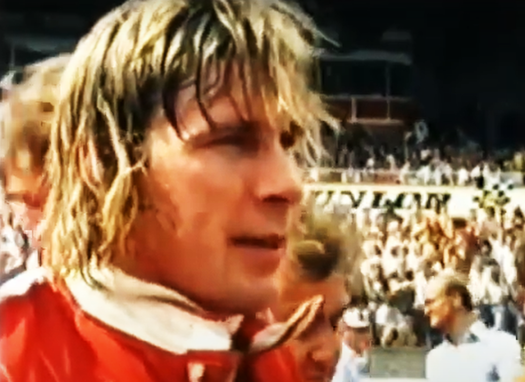 Screenshot of the documentary The Real James Hunt