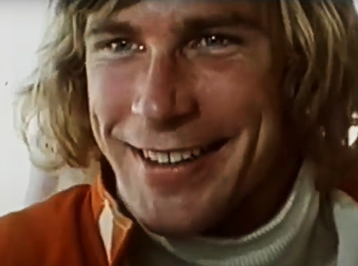 Screenshot of the documentary The Real James Hunt