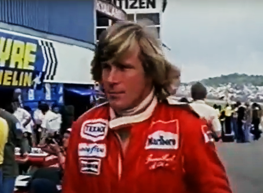 Screenshot of the documentary The Real James Hunt