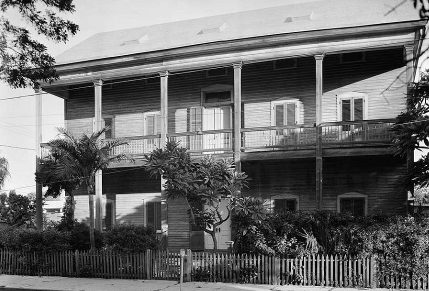 A house on Caroline Street, Key West, Florida