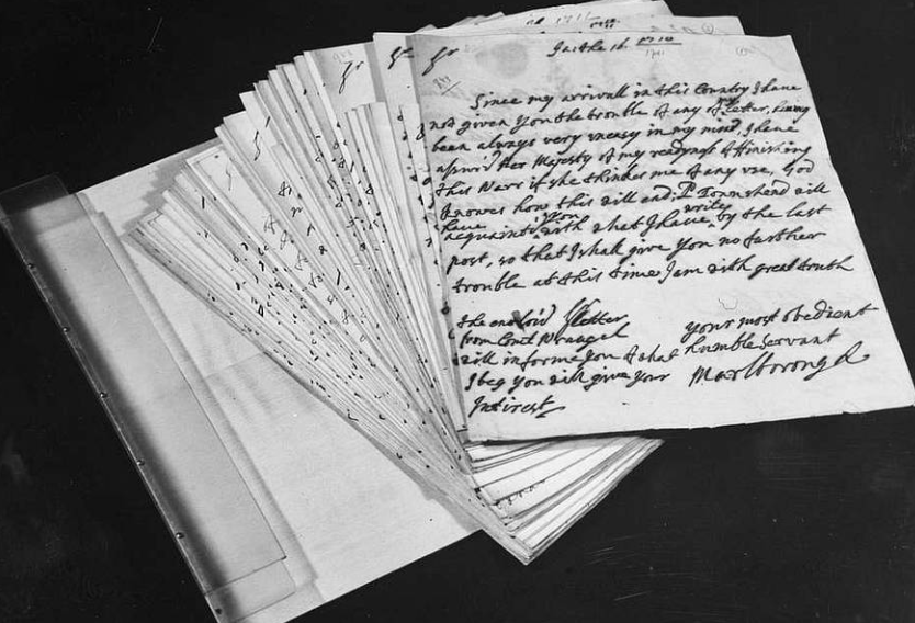 A pile of old 20th century letters