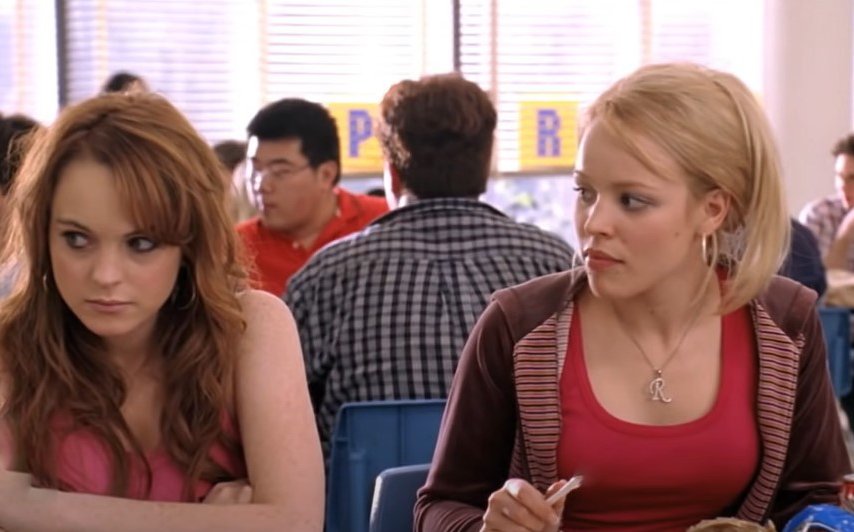 A screenshot of the movie Mean Girls