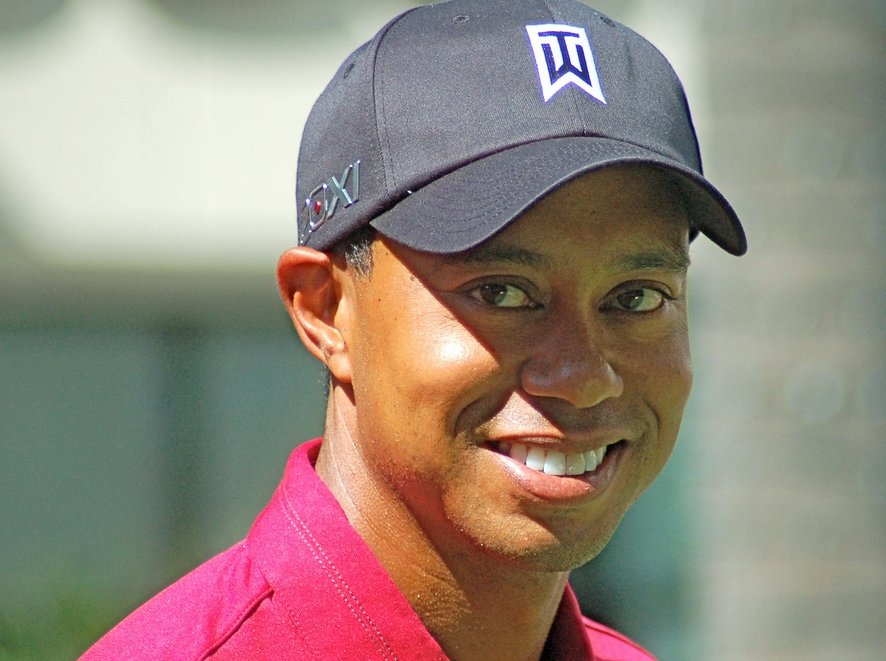 Tiger Woods attending a Chevron World Challenge charity event