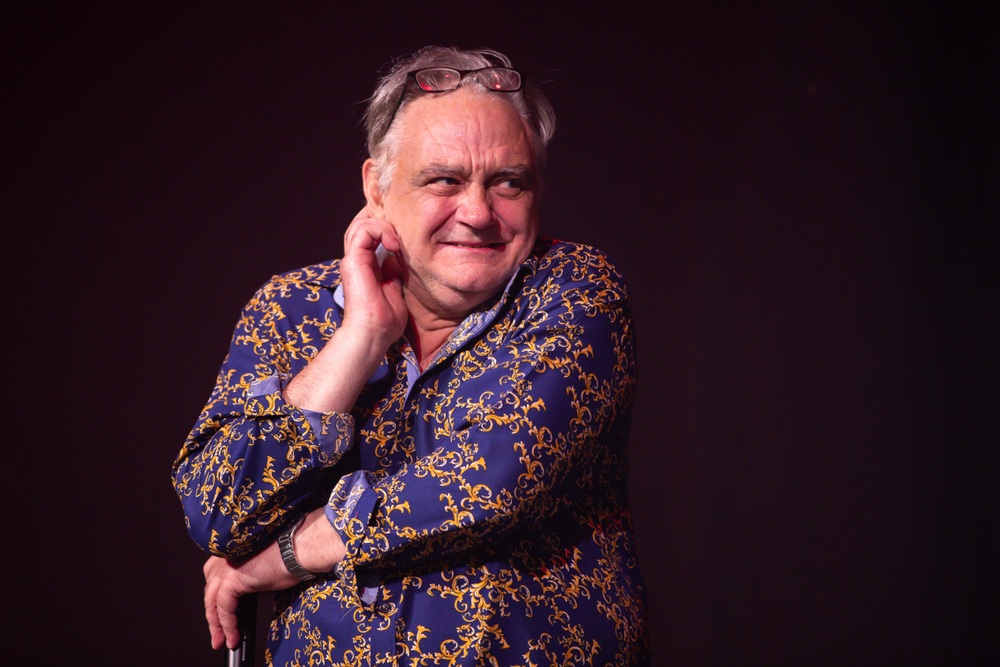 Tony Slattery performing in Whose Line is it Anyway 2019