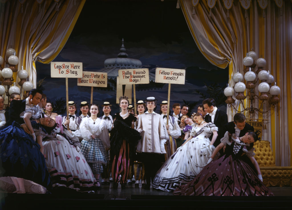 Celeste Holm With Ensemble In 'Bloomer Girl,' 1945