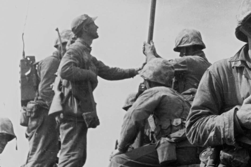 A small flag carried by the 2nd Battalion