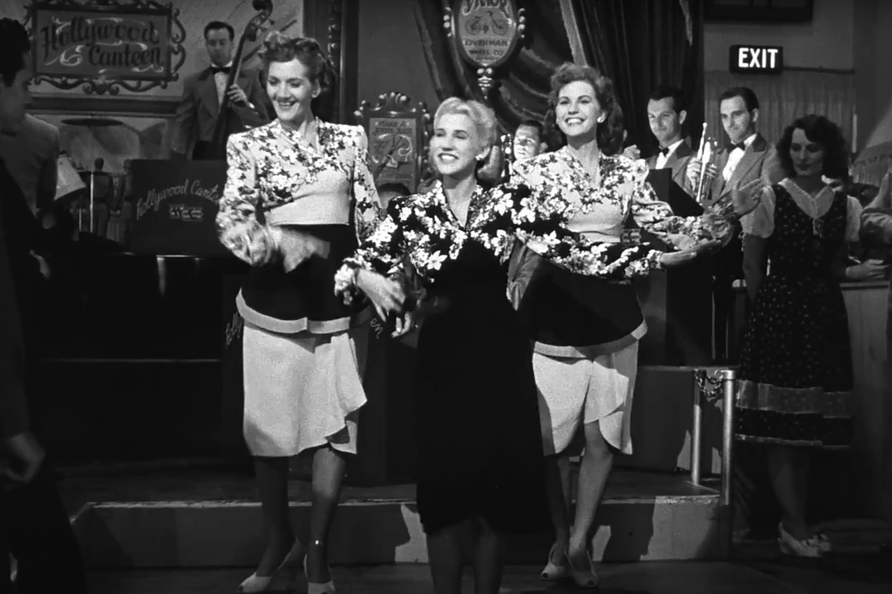 A screenshot of the movie Hollywood Canteen
