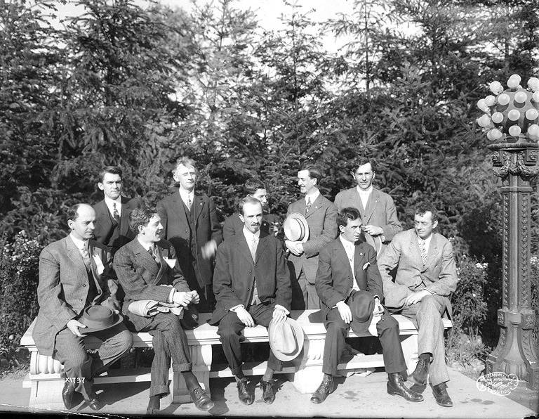 Chicago Newspaper Men, Alaska-Yukon-Pacific Exposition, Seattle, Washington, 1909 (Ayp 412)