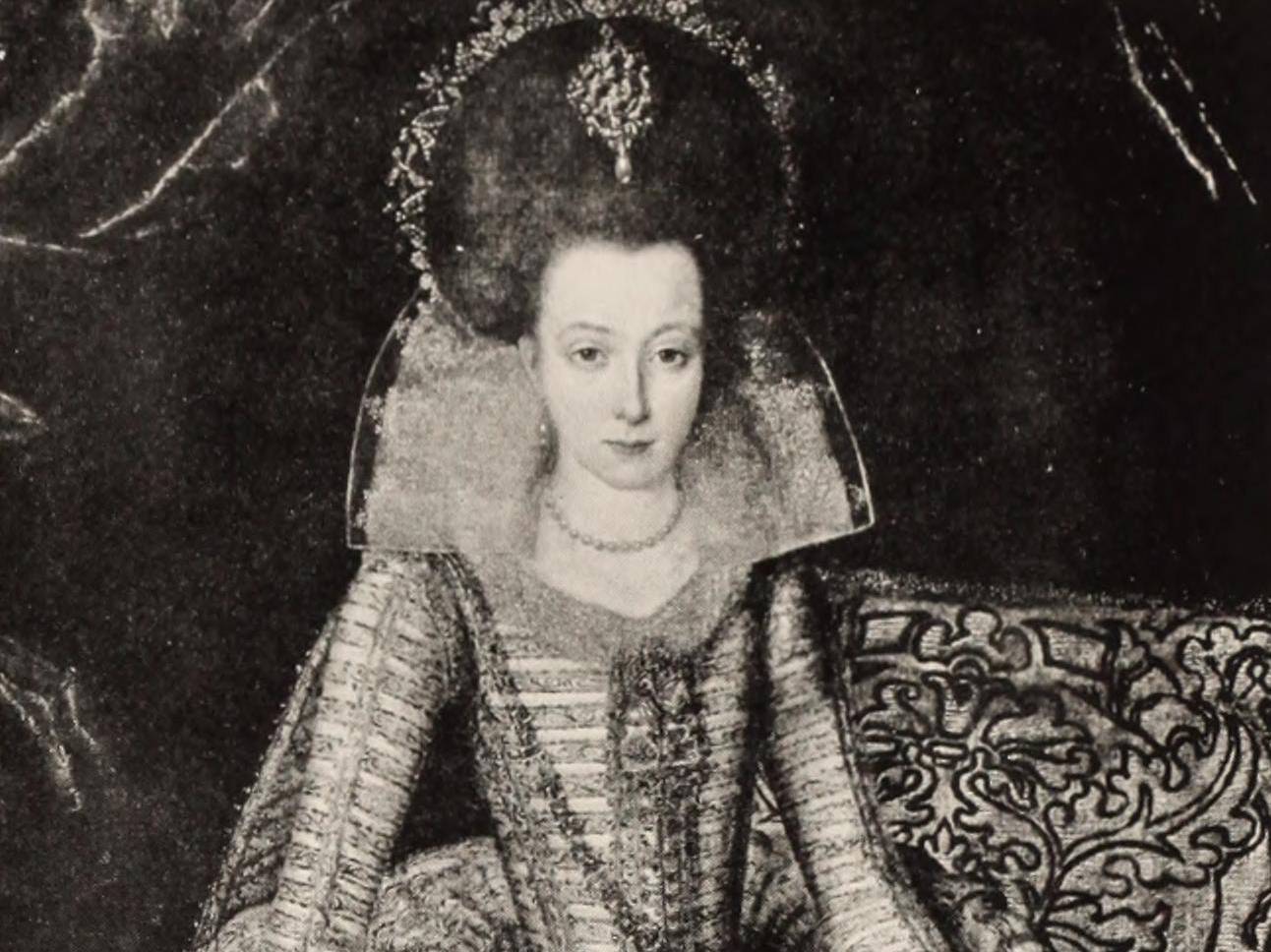 Arbella Stuart in dress and jewels