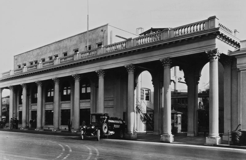 Exterior view of the Triangle at Metro-Goldwyn-Mayer Studios