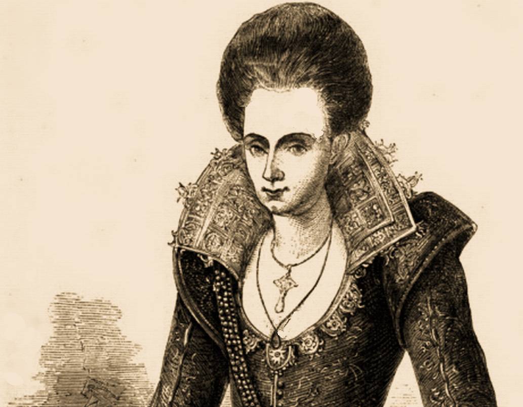 Arabella Stuart in high-collared dress