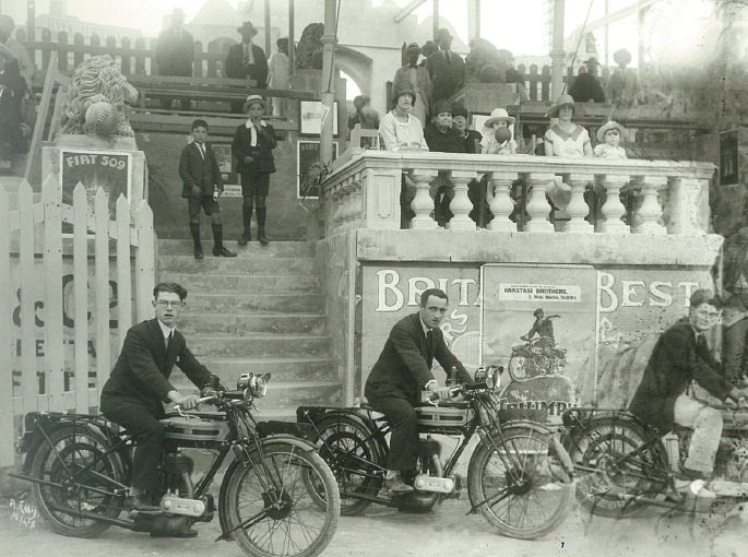 Richard Ellis, Motorsport In Front Of The Empire Stadium Enclosure During The 1920S, Gzira Malta