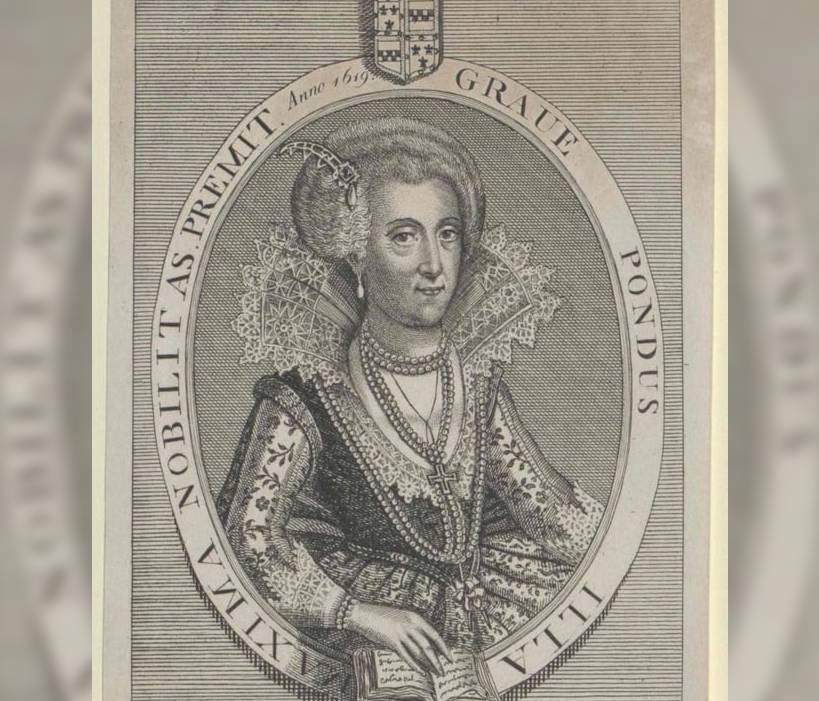 Arabella Stuart in black and white