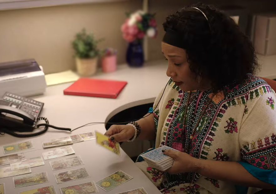 Screenshot of the movie Miss Cleo: Her Rise and Fall