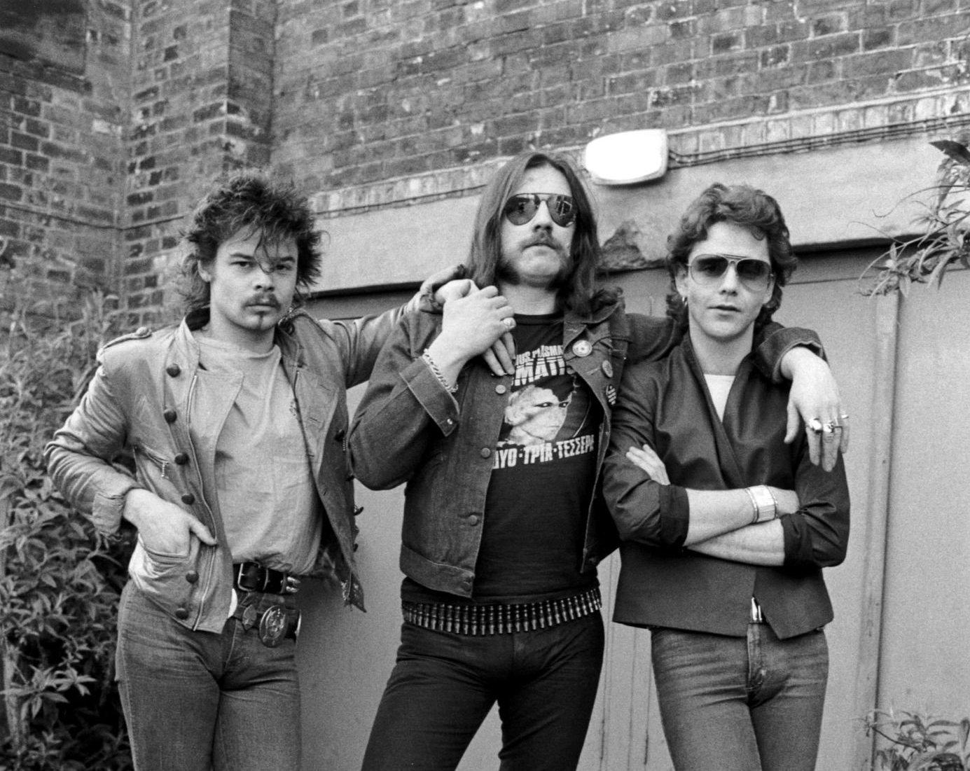 Motorhead - Phil Taylor, Lemmy Kilmister And Brian Robertson - 1980S