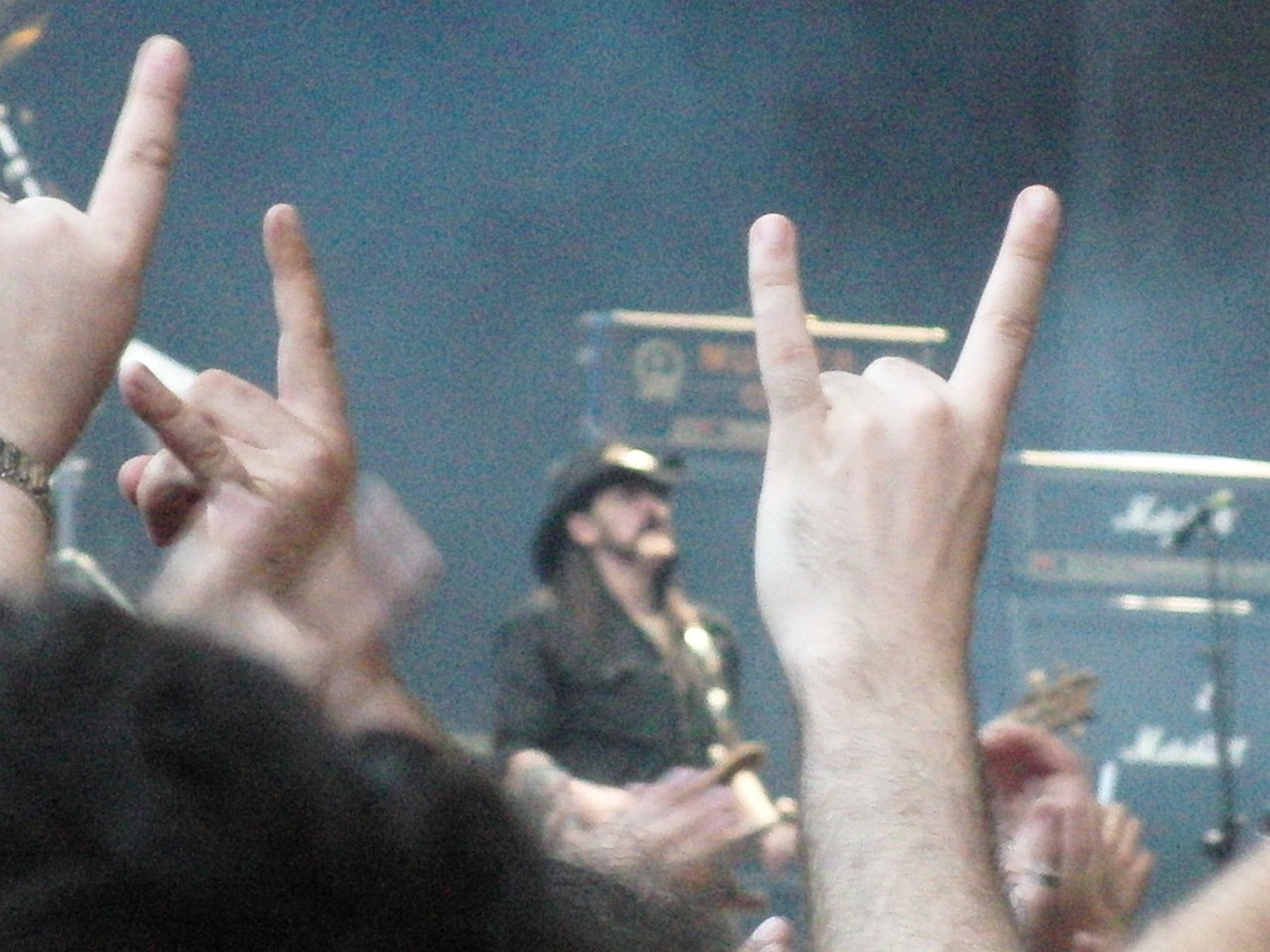 Lemmy Kilmister on stage