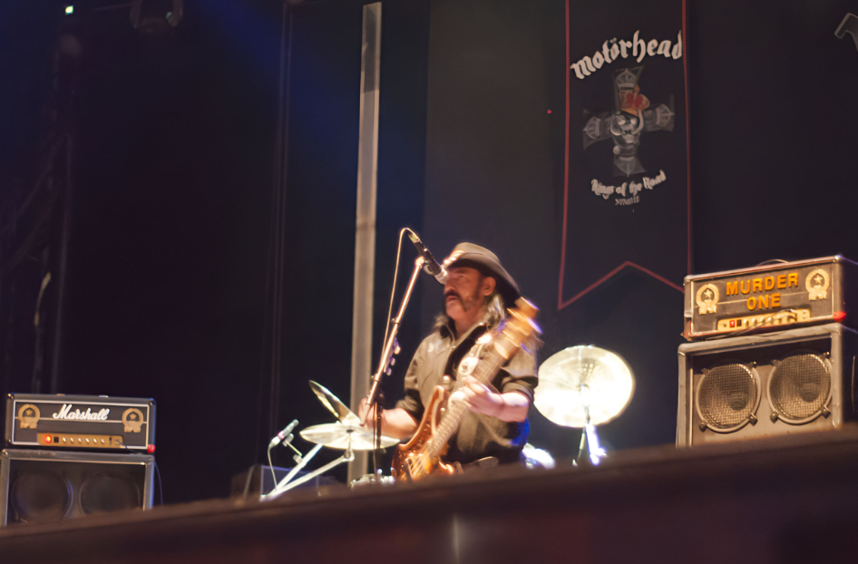 Lemmy Kilmister on stage